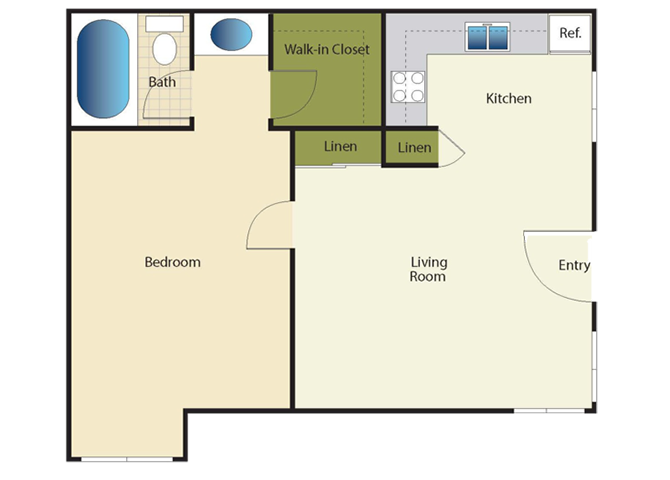 Floor Plan - 1X1