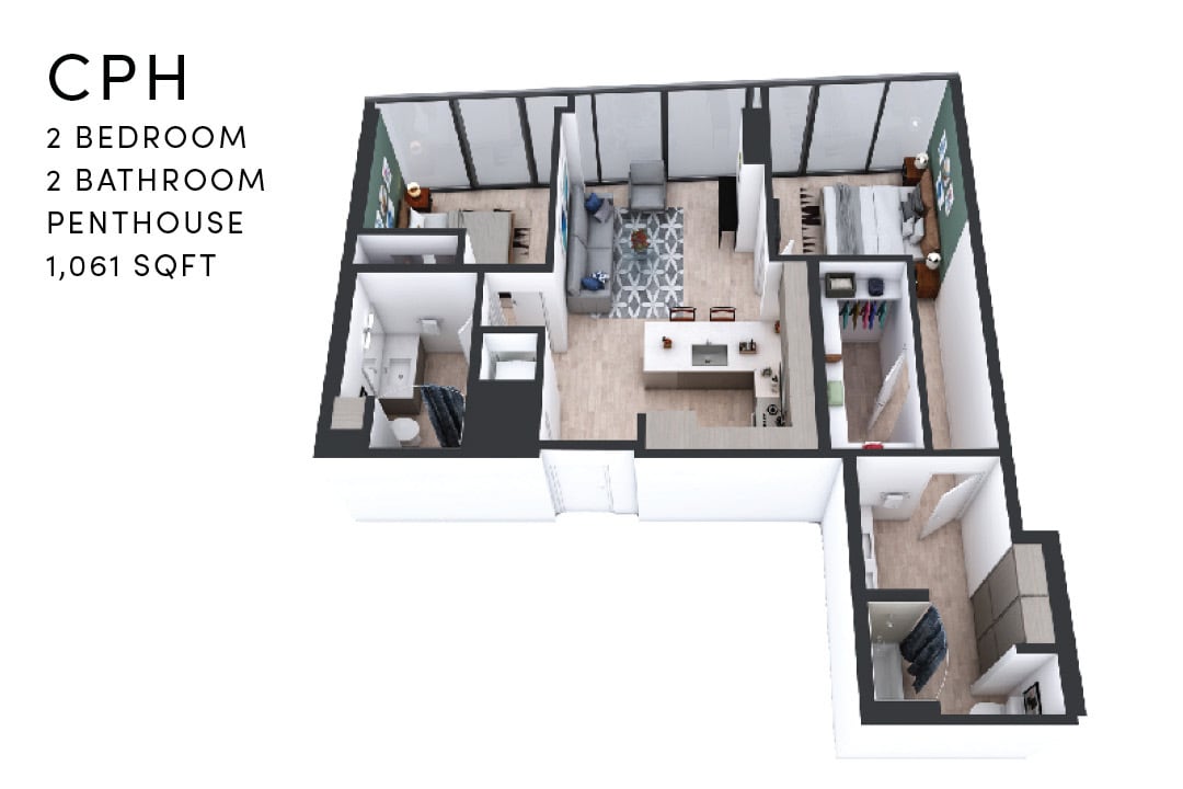 Floor Plan - CPH 2 Bedroom