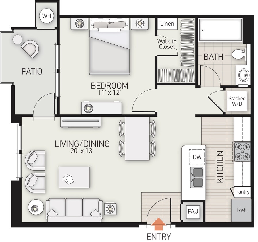 Floor Plan - Soggiorno - Plan C
