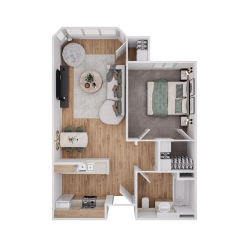 Floor Plan - One Bedroom
