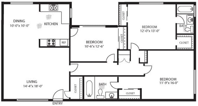 Floor Plan - The Eaton Canyon