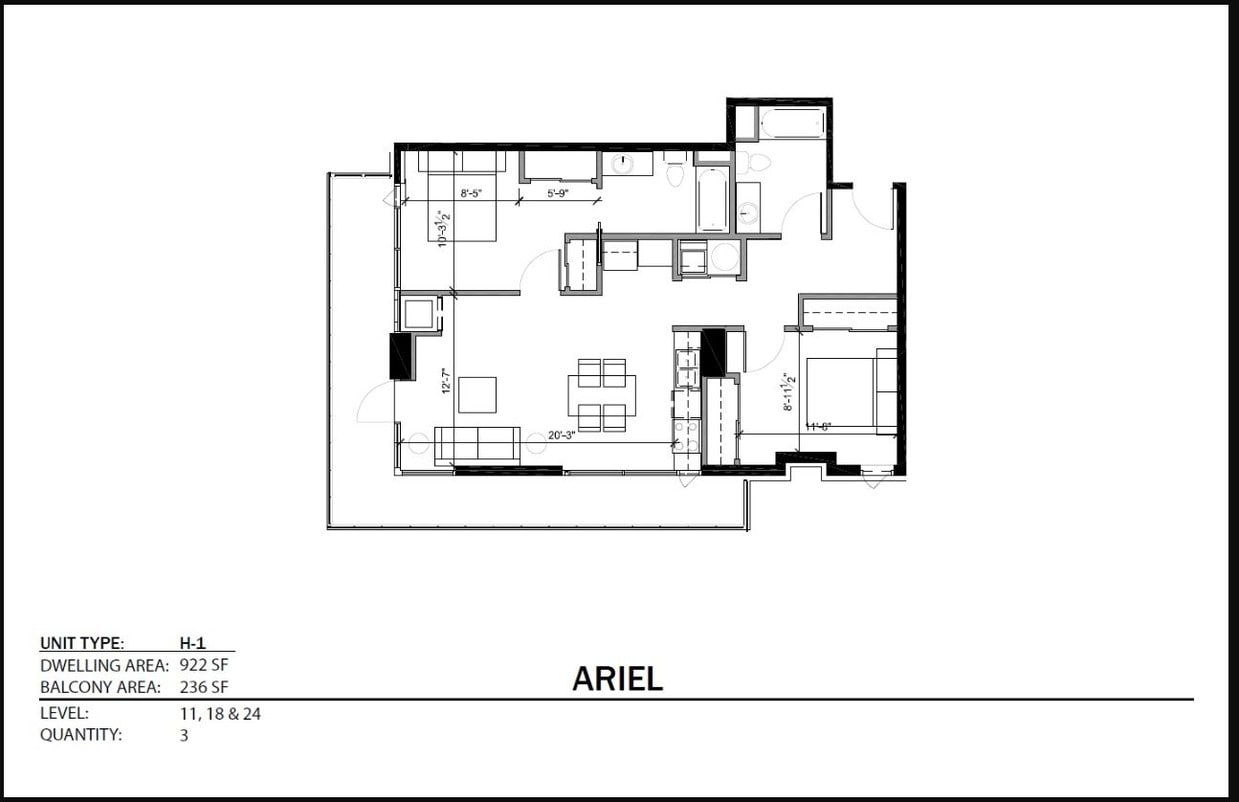 Floor Plan - H-1 11, 18 & 24