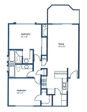 two bed two bath - Two Bedroom Two Bath