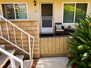 Welcoming front entry with gated patio area and convenient access to the unit. - 339 E Taft Ave Unit 2