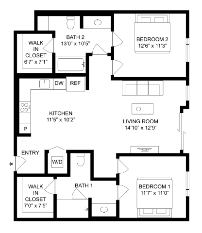 Floor Plan - 2-A