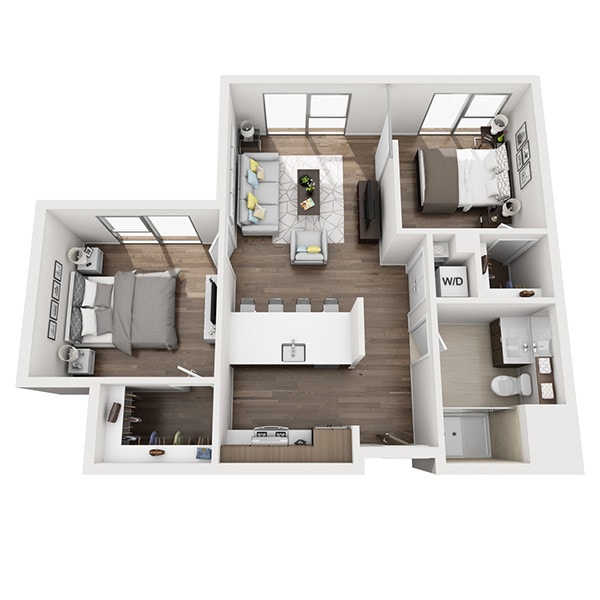 Floor Plan - Two Bedroom B1