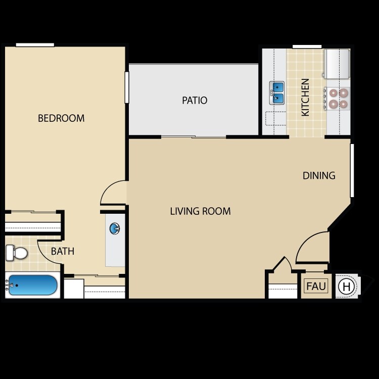 1BR/1BA - Su Casa