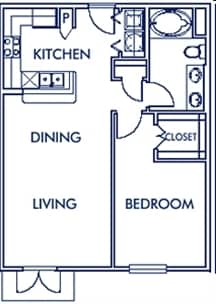 1BR/1BA - A2