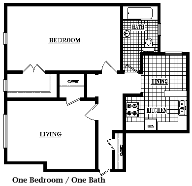 1BR/1BA - 1BD/1BTH + Office