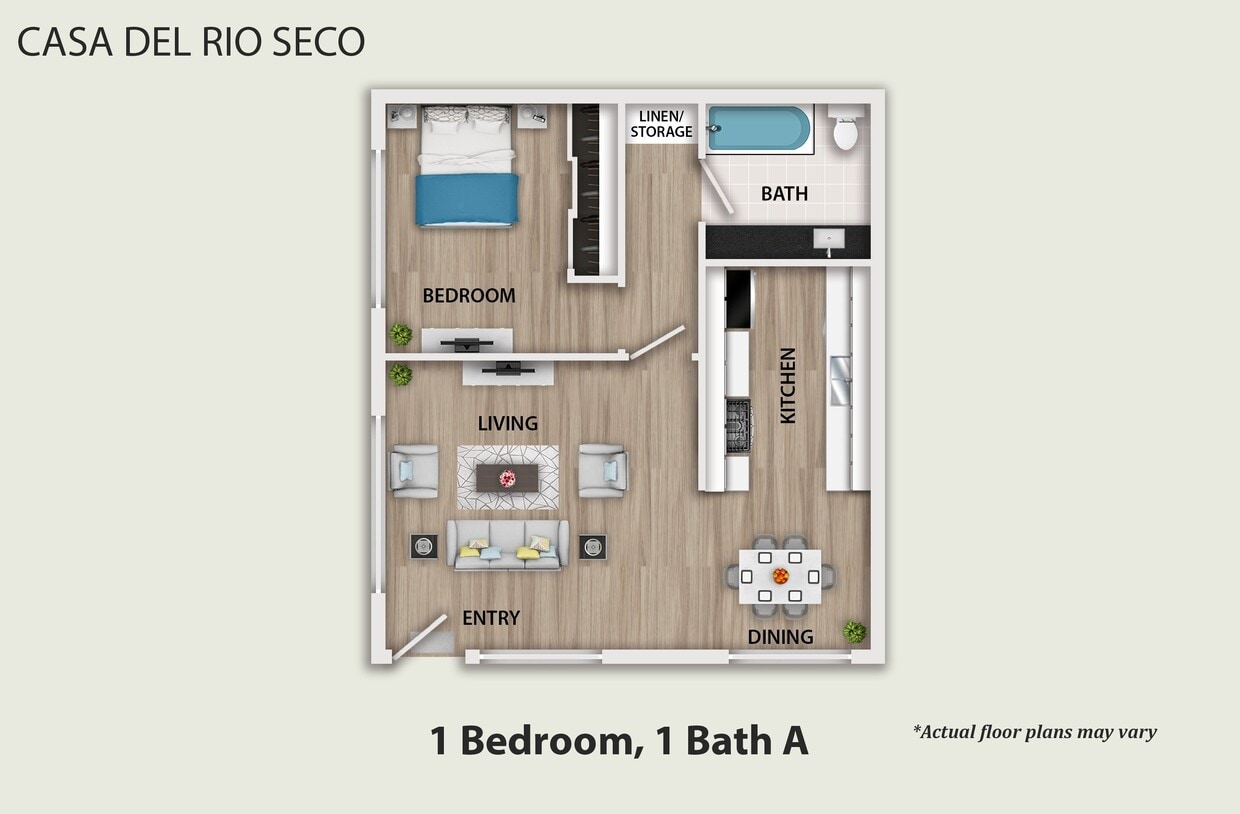 Floor Plan - 1 Bedroom 