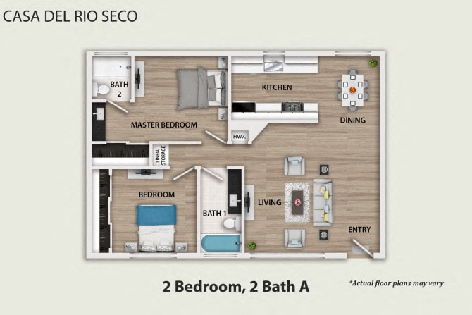 Floor Plan - 2 Bedroom
