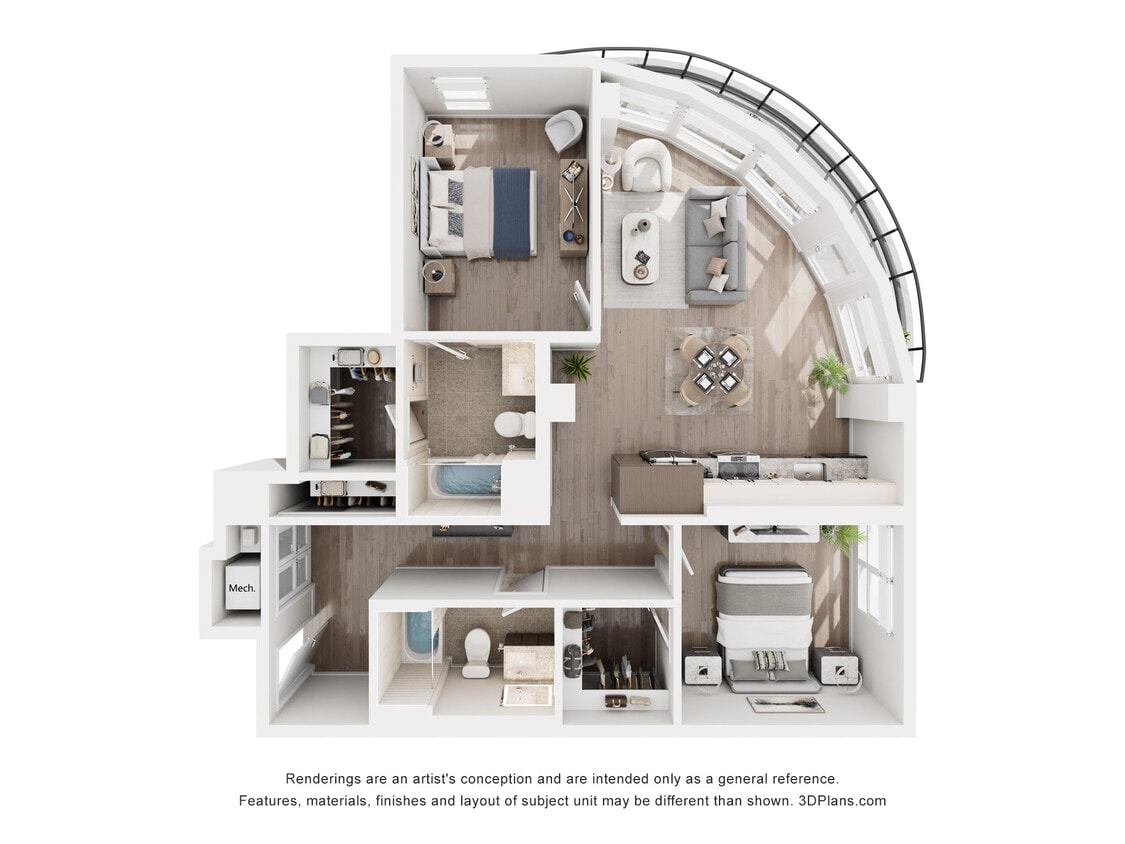 Floor Plan - P - 2 Bedroom