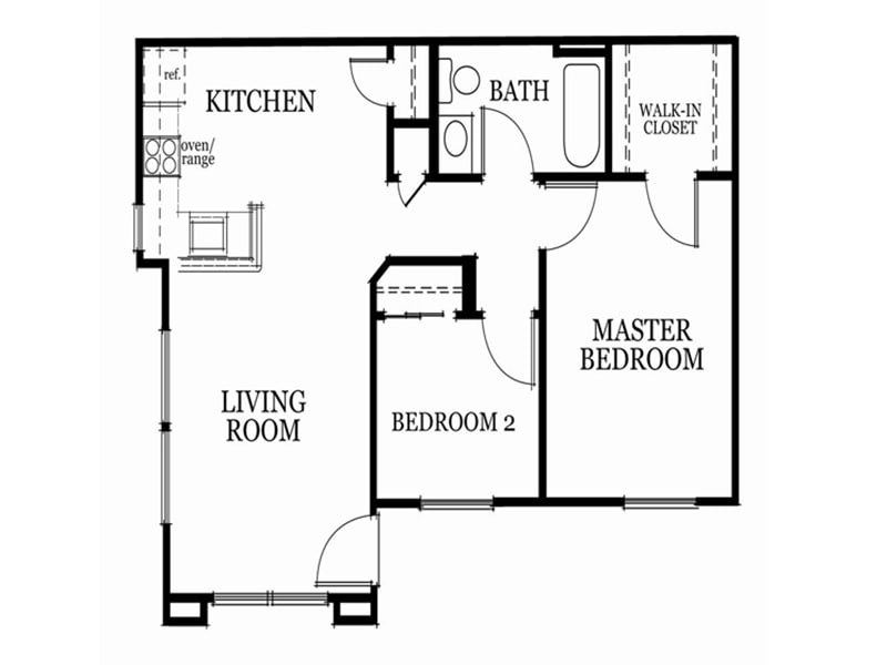 Floor Plan - 2x1