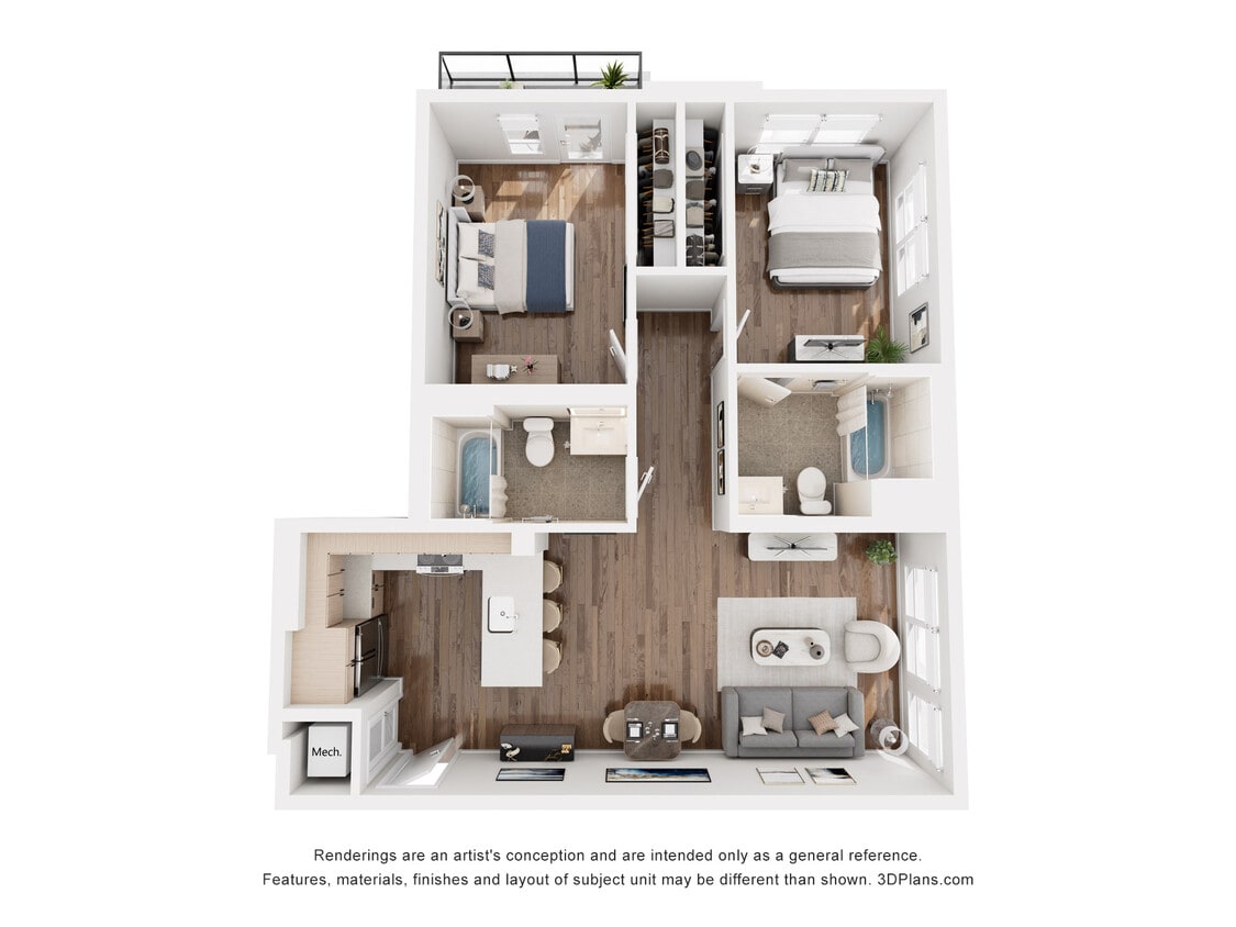 Floor Plan - T2 - 1 Bedroom