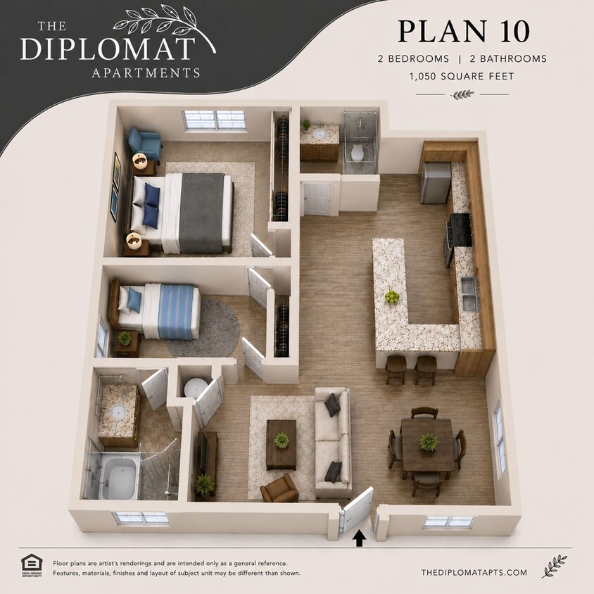 Floor Plan - Plan 10 - 2x2