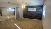 Master BDRM (pano) paneled wall and mirrored door - 1441 Prospect Ave Unit # B