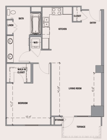 1BR/1BA - B4.1