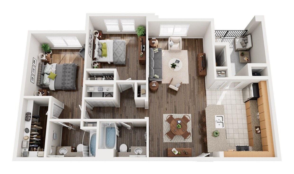Floor Plan - 2 Bedroom - Sauvignon