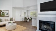 Living Room with Hard Surface Flooring - Deerwood