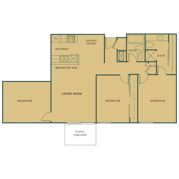 Floor Plan - Three Bedroom
