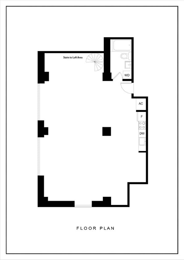 Floor Plan - 2 Bedroom 1 Bath