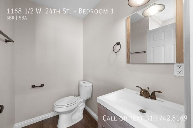 Photo - 1168 1/2 W. 24th St.-Bedroom 1 Unit Bedroom 1