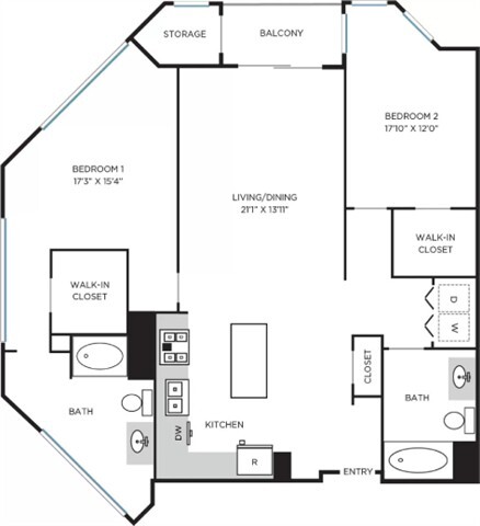 Floor Plan - Reserve -  2C