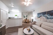 2BR, 2BA - 961SF - Living Room - Meadow Square Apartment Homes