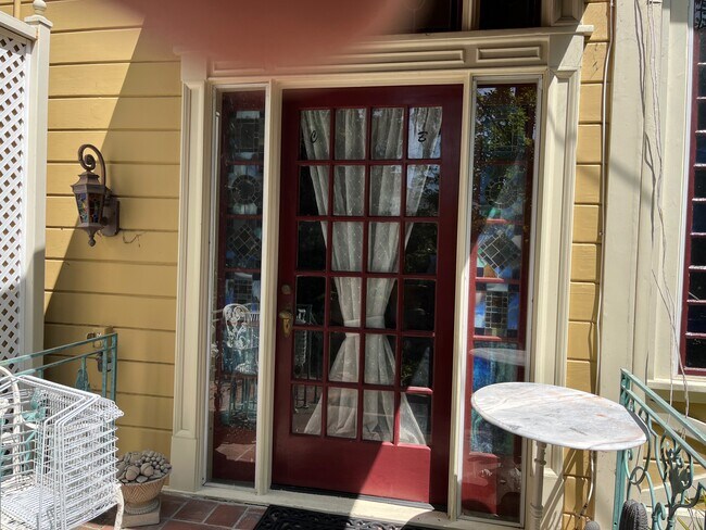 Door to Upstairs Apartments - 159 W Montecito Ave Unit AptB