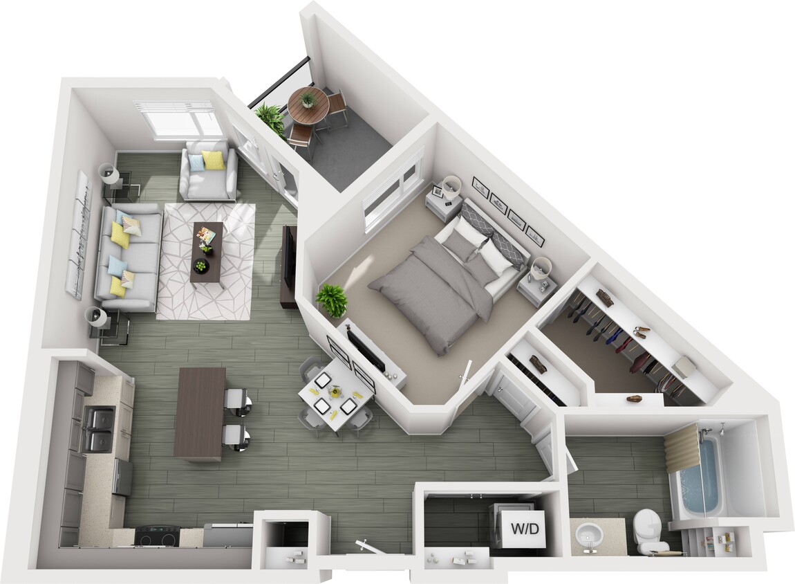 Floor Plan - A1D (1x1)