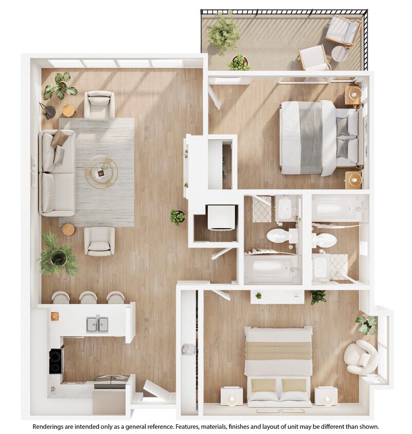 Floor Plan - B1 - Renovated