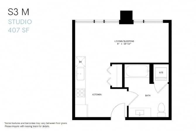 Floor Plan - Studio S3m