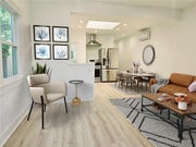 910 Victoria Ave - Living room & Dining, virtually staged - 910 Victoria Ave Apartments Unit 910 Victoria Ave