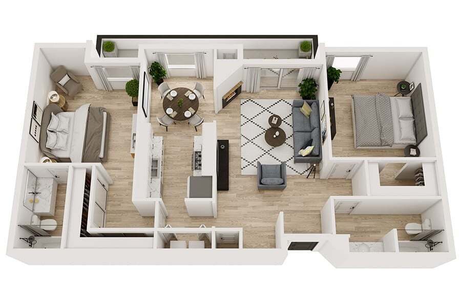 Floor Plan - 2 Bedroom A