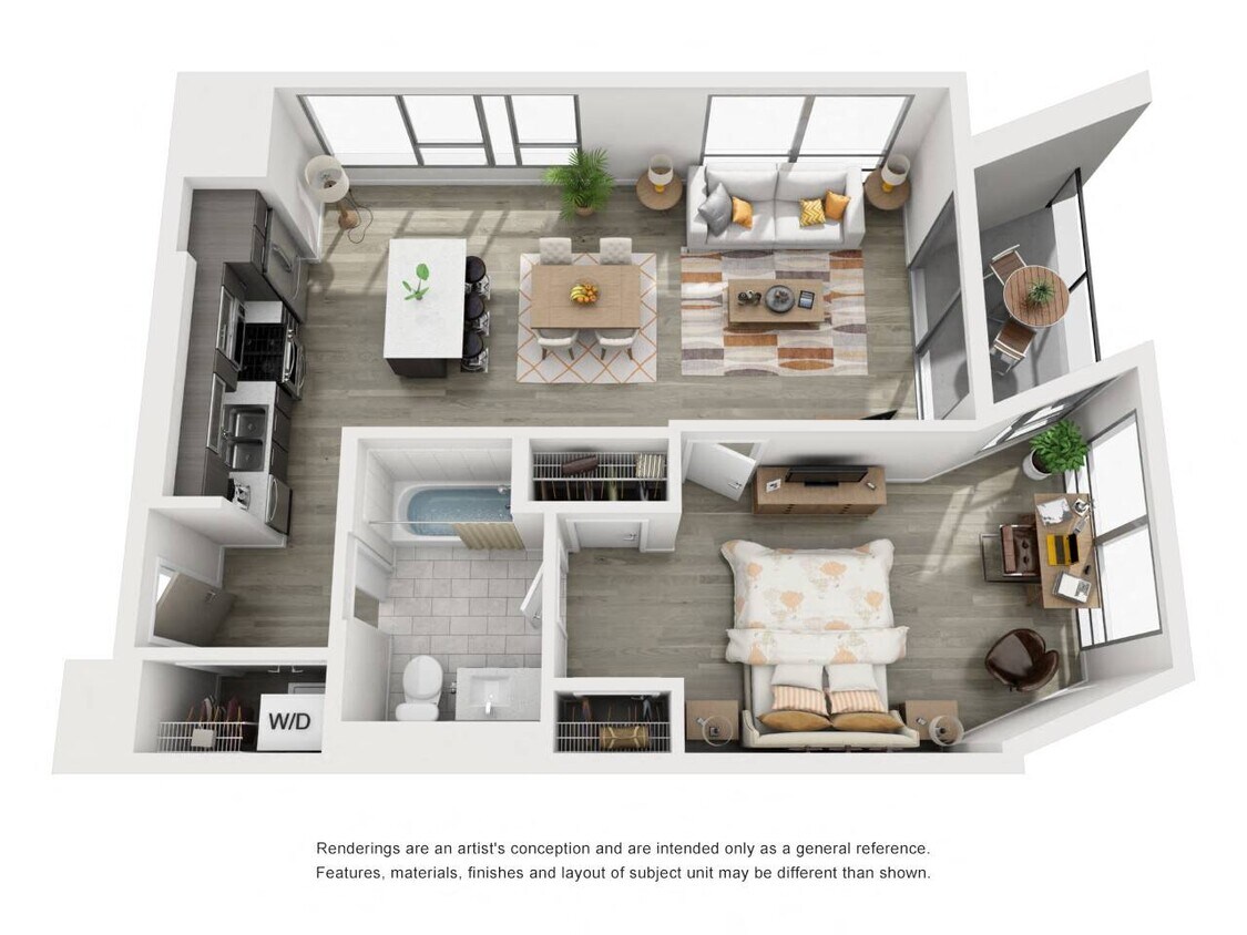 Floor Plan - 1 Bedroom B8