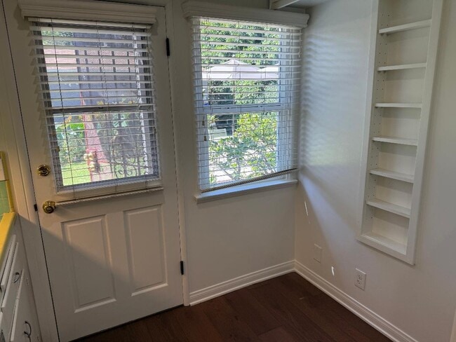 Kitchen back door and garden views. - 1755 Silver Lake Blvd Unit 1755