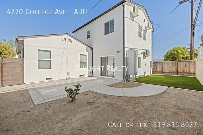 Building Photo - 4770 College Ave Unit ADU
