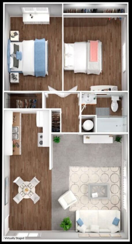 Floor Plan - Two Bedroom Apartment