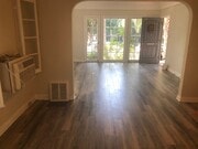 DINING ROOM LOOKING INOT LIVING ROOM WITH FRENCH WINDOWS - 410 N Orange Grove Ave Unit 410