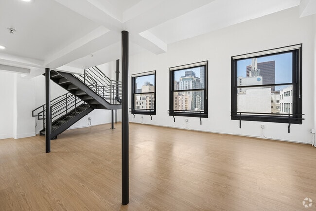 3BR, 2BA - 1,590SF - Living Room - The Judson