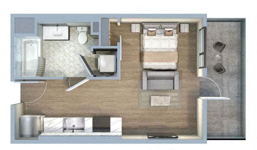 Floor Plan - Studio-SC