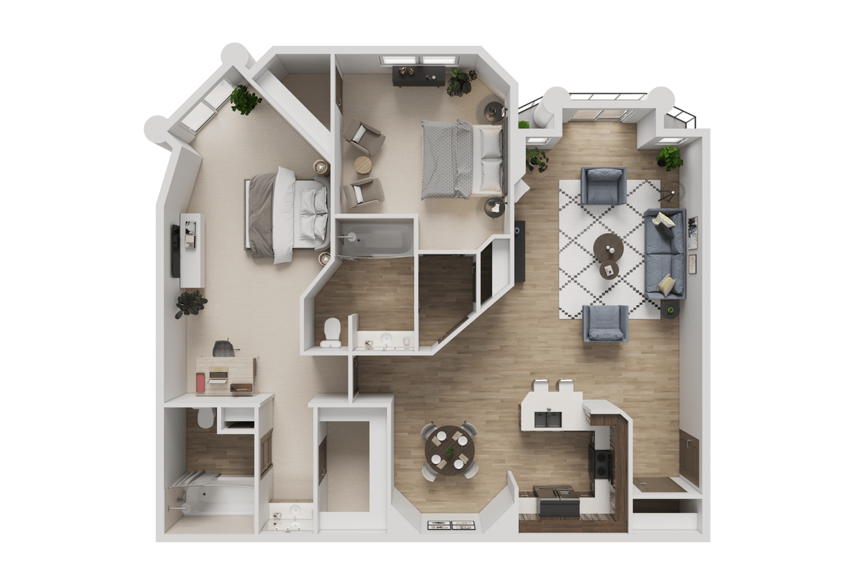 Floor Plan - 2 Bedroom B