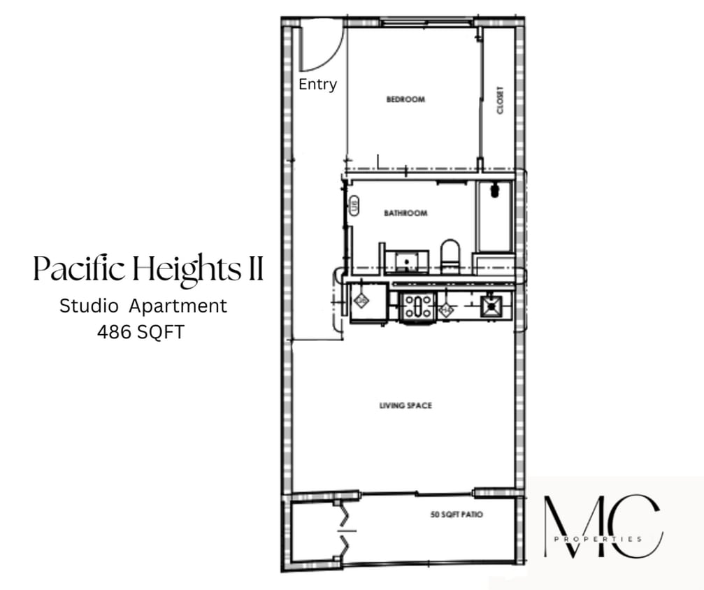 Floor Plan - Studio (Type D)