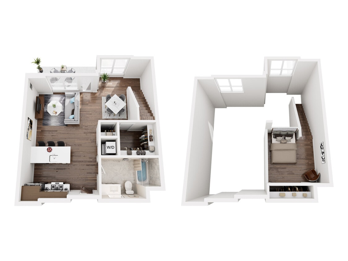 Explore the sophisticated design of this chic duplex, perfect for urban living. - LO Studio