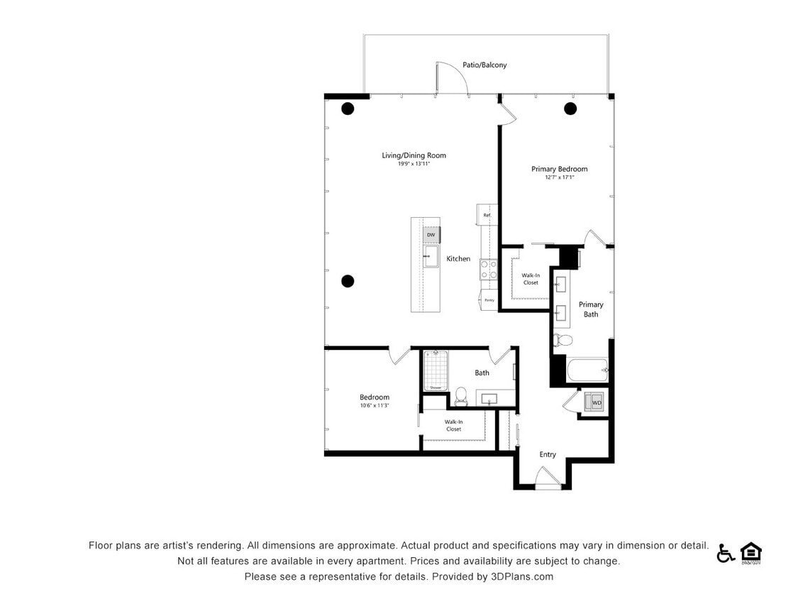 C3 | 2 bed 2 bath | 1,495 sq. ft. - C3