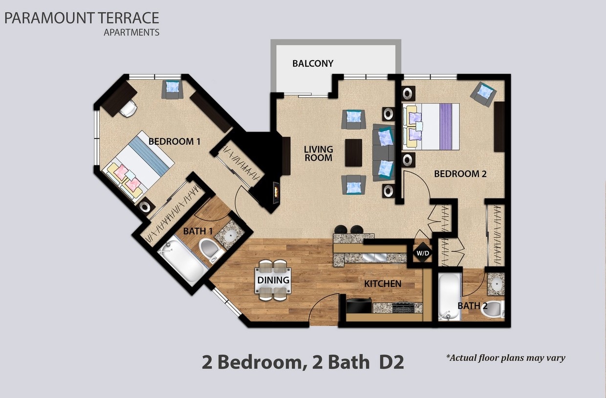 Floor Plan - 2 BRM 2 BTH