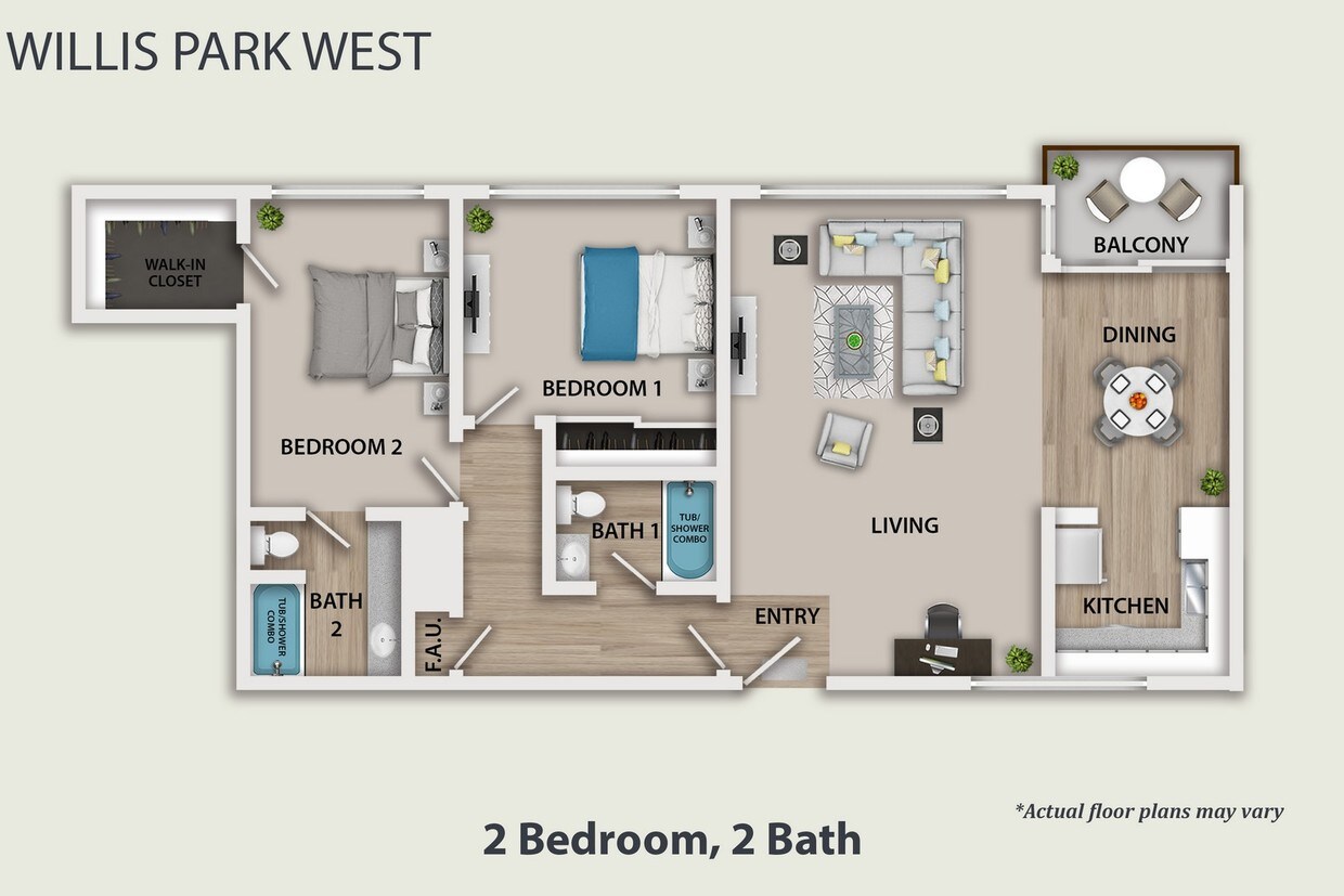 Floor Plan - 2 Bedroom