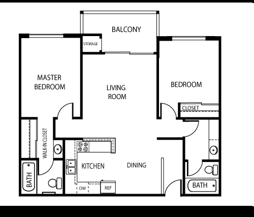 2BR/2BA - Allure