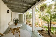 private patio facing owners staircase and private garage on the left. - 9457 El Tejado Rd House
