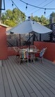 Patio with furniture, gas grill, gas heater connected to city gas - 4049 Sunset Dr Unit 4049